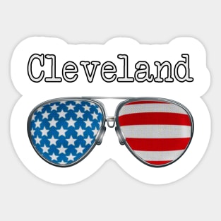 AMERICA PILOT GLASSES CLEVELAND Sticker